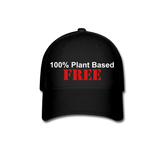 100% Plant Based FREE - Style 1 - Hat - black