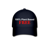 100% Plant Based FREE - Style 1 - Hat - navy