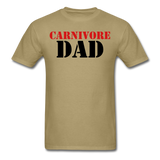 CARNIVORE DAD - Military Salute - T-Shirt - khaki