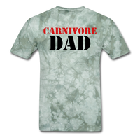 CARNIVORE DAD - Military Salute - T-Shirt - military green tie dye