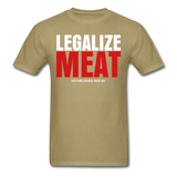 LEGALIZE MEAT - Unisex Classic T-Shirt - khaki