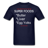 CARNIVORE SUPER FOODS - Unisex Classic T-Shirt - navy