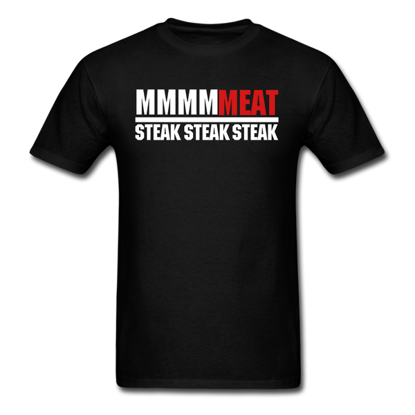 MMMMMEAT - STEAK STEAK STEAK-Men's T-Shirt - black