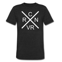 CRNVR - Large Logo - Unisex Tri-Blend T-Shirt - heather black