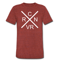 CRNVR - Large Logo - Unisex Tri-Blend T-Shirt - heather cranberry
