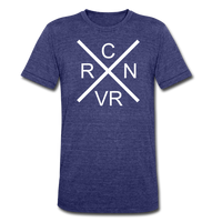 CRNVR - Large Logo - Unisex Tri-Blend T-Shirt - heather indigo