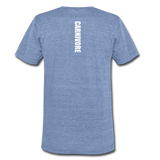 CRNVR - Large Logo - Back Logo - Unisex Tri-Blend T-Shirt - heather Blue