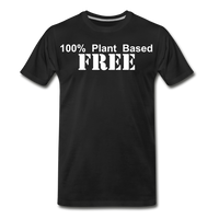 100% Plant Based FREE - Premium T-Shirt | Spreadshirt 812 - black