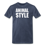 ANIMAL STYLE - Premium T-Shirt | Spreadshirt 812 - heather blue