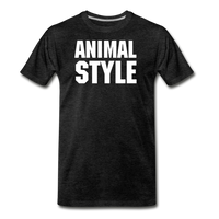 ANIMAL STYLE - Premium T-Shirt | Spreadshirt 812 - charcoal grey