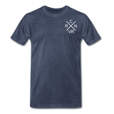CRNVR-X - Design - Small logo - Men's Premium T-Shirt | Spreadshirt 812 - heather blue