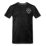 CRNVR-X - Design - Small logo - Men's Premium T-Shirt | Spreadshirt 812 - charcoal grey