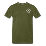 CRNVR-X - Design - Small logo - Men's Premium T-Shirt | Spreadshirt 812 - olive green