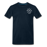 CRNVR-X - Design - Small logo - Men's Premium T-Shirt | Spreadshirt 812 - deep navy